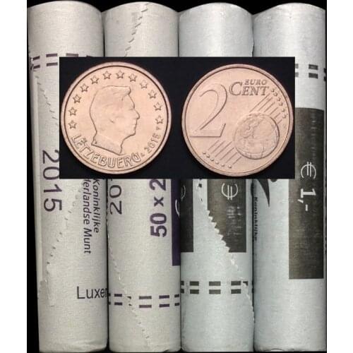 Luxembourg 2 cents 2002-15 100% Real Original Coin Uncirculated Unc Collect Coins