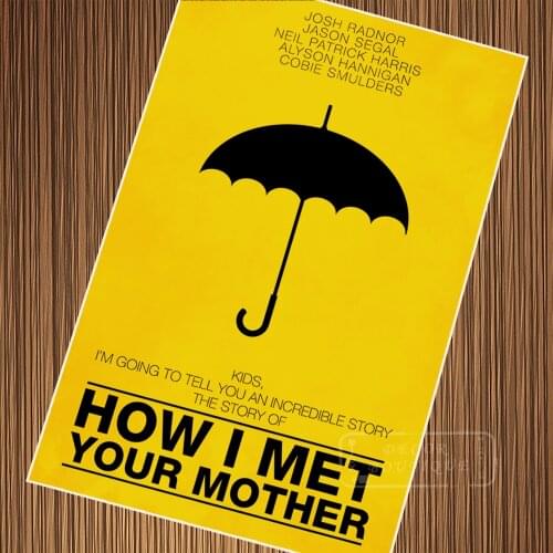 Minimalism How I Met Your Mother TV Series Classic Vintage Poster Canvas Painting DIY Wall Paper Posters Home Decor Gift