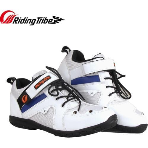 Men Woman Motorcycle Boots Motorbike Motocross Off-Road Riding Shoes Anti Collision Moto Rider Biker Feet Protective Shoes A006