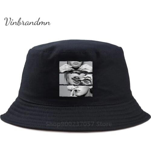 New Summer Popular Pre-cotton brand Panama Bucket Hat Summer Roll It Lick It Smoke It Weed Smokers Fisherman Hat