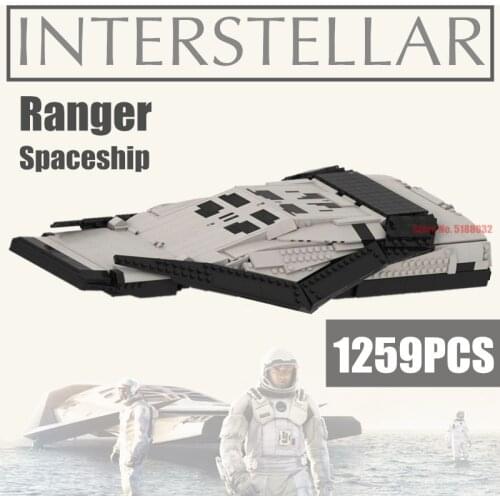 New 1259PCS Movie Interstellar Star Rangers Spaceship Space Wars Aircraft Model Building Block Bricks Kids Toys Gift