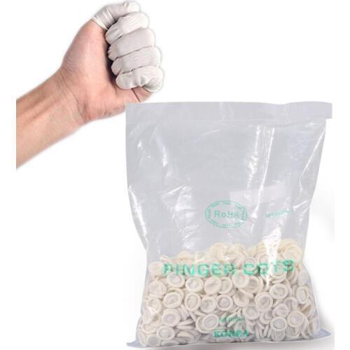 Disposable Scaler Finger Sets Cots Dental Lab Equipment About 750 Pcs /Pack Rubber Latex Gloves
