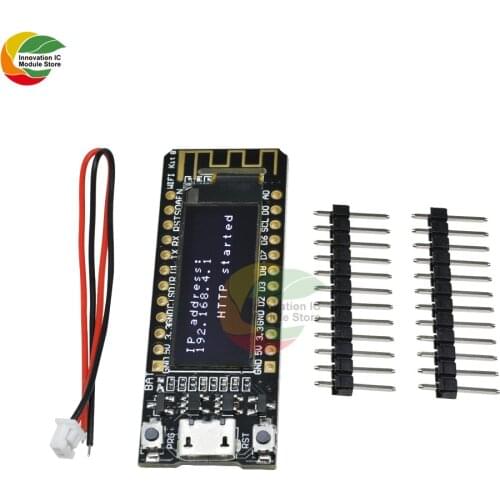 ESP8266 WIFI Development Board 32MB Flash CP2014 NodeMcu Black Module for Arduino IOT TTGO Internet of Thing with 0.91 inch OLED