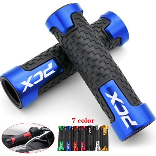 For HONDA PCX125 PCX150 PCX 125 150 pcx125 pcx150 2019 2020 2021 Motorcycle Hand Grips CNC Aluminum Rubber Gel 22mm Handle Grip
