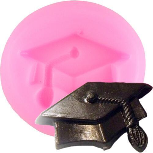 3D Graduation Hat Silicone Mold Fondant Lace Mold Party DIY Cake Decorating Tools Cupcake Candy Clay Chocolate Gumpaste Mould