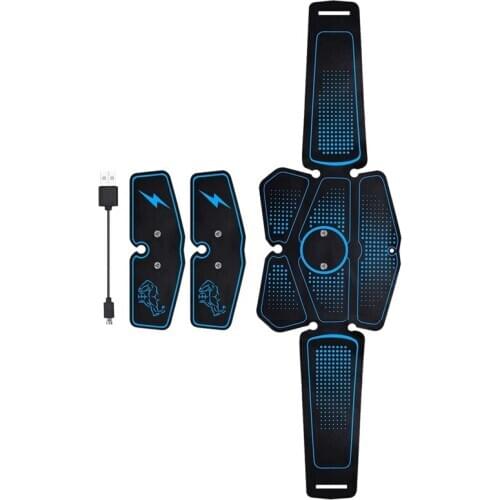Abdominal Muscle Stimulator Trainer EMS Abs Weight Loss Fitness Equipment Training Slimming Belt Exercise Sport Kit
