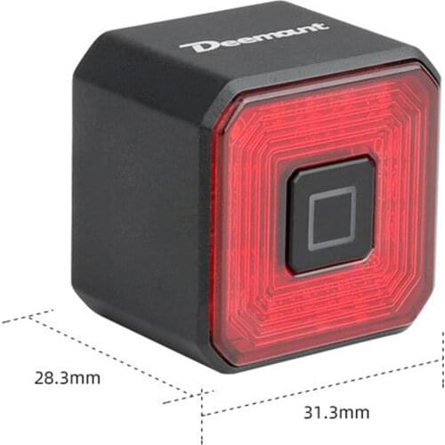 Smart Bike Tail Light, USB Rechargeable, Auto on/Off, Waterproof LED Rear Bike Light for All Bikes