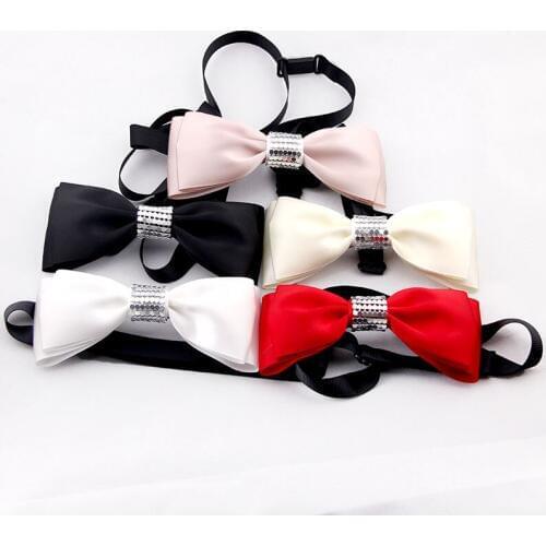 High-grade wedding party show Bow tie flower Boys Grils Children Tie Fashion red black Men and women butterfly bowtie necktie