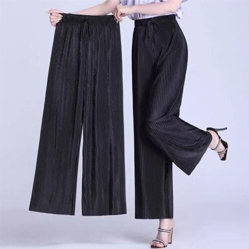 Rose Grey Straight Pants For Women 2021 Spring New Fashion Oversize Women Wide Leg Pants Streetwear Trousers Plus Size M-6XL 7XL
