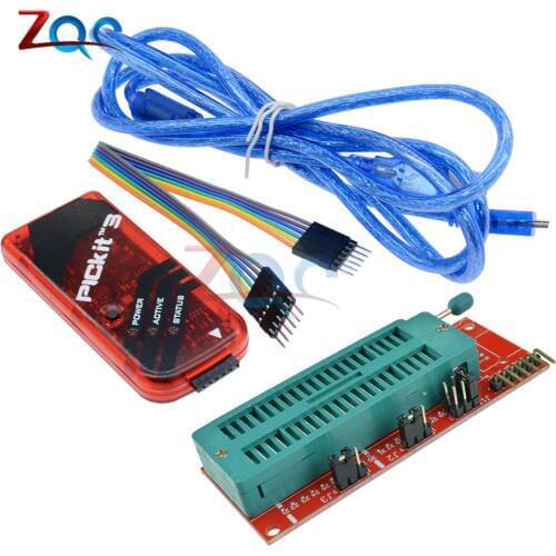 1 set PICKIT3 PICKIT2 Programmer + PIC ICD2 PICKit 2 PICKIT 3 Programming Adapter Universal Programmer Seat