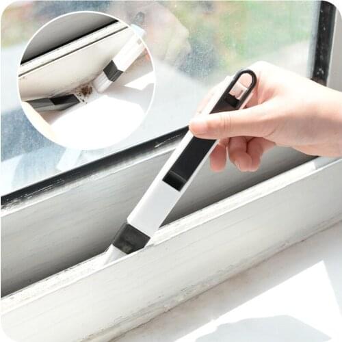 1pcs multi-kinetic door and window groove cleaning brush with crevice brush computer keyboard brush B489