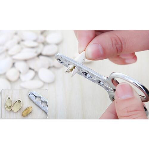 1PC Melon Seed Plier Scissor Nut Cracker Opener Clamp Walnut Pine Sheller Nutcracker Kitchen Household tool OK 0422