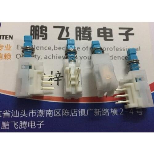 1PCS Japan ALPS SPUP190700 with lock 6-foot horizontal button switch dual-way 6-foot key power switch