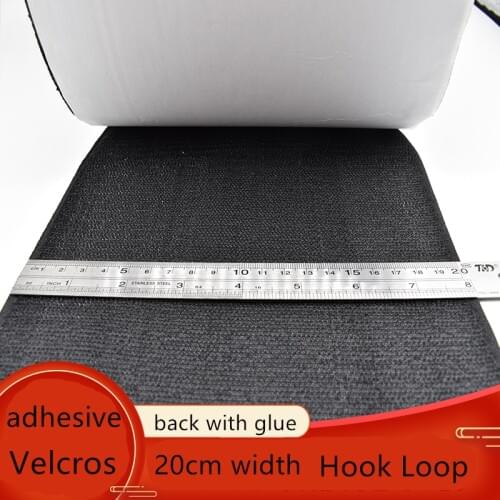 20CM Width Self-Adhesive Velcro Tape Magic hook loop fastener strap for Window door curtain sofa velcro DIY sewing accessories