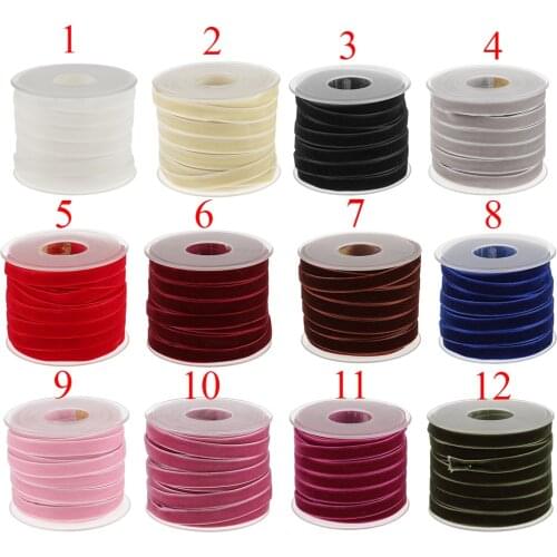 20 Yards VELVET RIBBON 10mm Wide for Craft Decoration Decorations Wedding