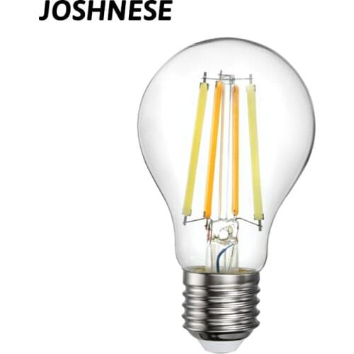 2021 JOSHNESE 220V WiFi Smart Filament Bulb EWeLink APP Remote Control 2700-6500K Dual-color Bulb E27 7.5W Dimmable Bulb