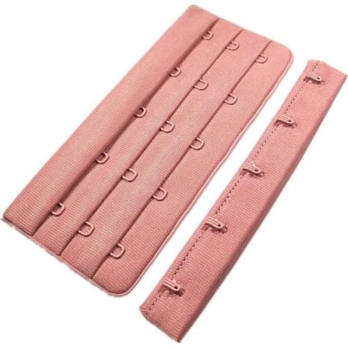 30 Sets/Lot 3x5 12cm Bra Extender Buckle Tailor Sewing Accessories Hook and Eye Underwear Skin Black White Fitness Sportswear