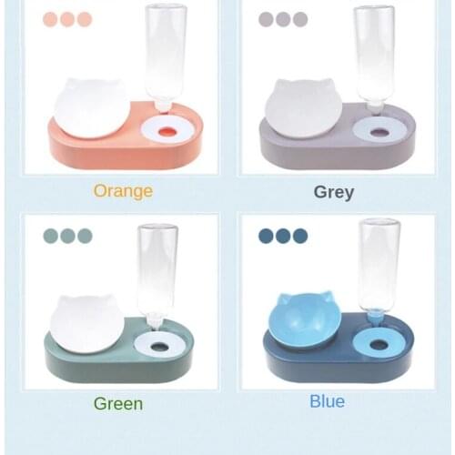 Dog food bowl Automatic drinking water feeder Dual-use cat bowl Cats products for pets Dog&Cat drinking bottle Travel pets bowl