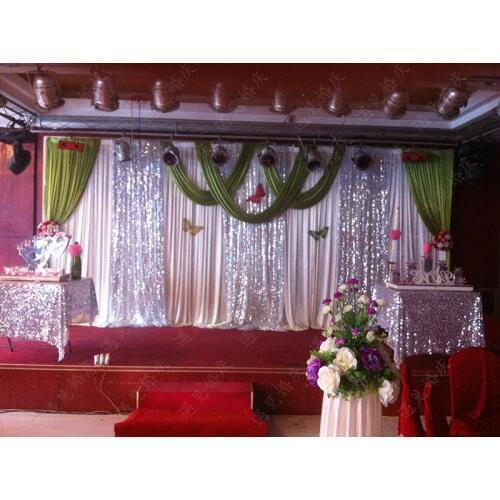 Wedding Party Backdrop Drapes Curtain 10ft*20ft wedding fabric banquet marriage party stage background backdrop curtain