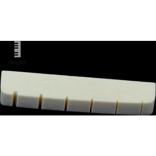 Tooyful Portable1Pc 43mm Bone Nut for Acoustic Strat Stratocaster Tele Electric Excellent Guitar Replacement Accessory Wholesale