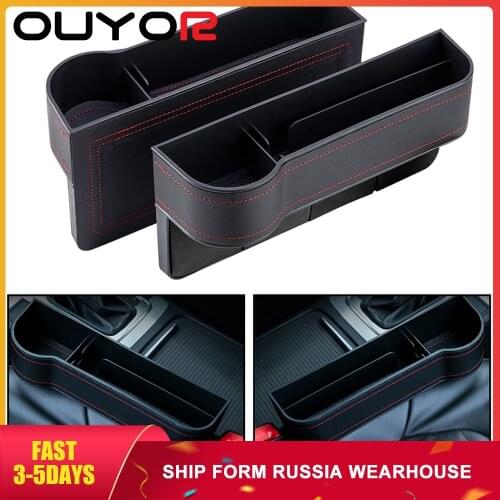 Car Seat Crevice Storage Box Seat Gap Slit Pocket Catcher Organizer Universal Car Seat Organizer Card Phone Holder Pocket