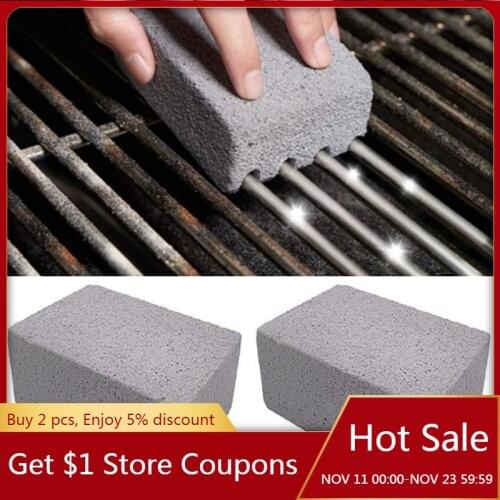 BBQ Grill Cleaning Brick Block Barbecue Cleaning Stone BBQ Racks Stains Grease Cleaner BBQ Tools Kitchen Barbecue cleaning tools