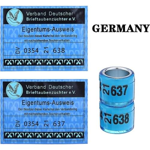 2set Pigeons Rings Identification Ring Pigeon Feet Ring Pigeon Foot Ring Bird Tools Supplies Appliances