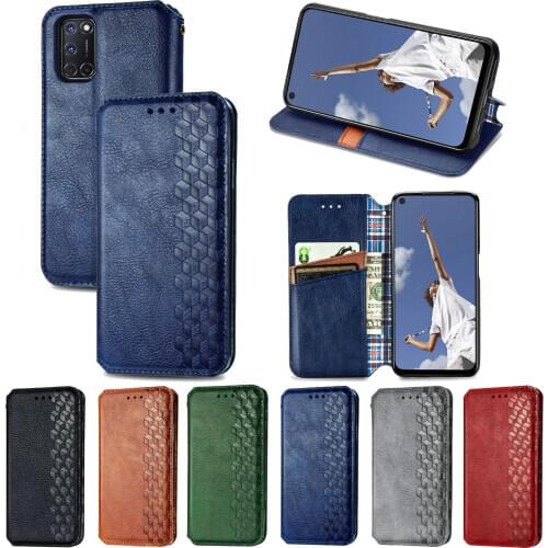 A92 Case Flip Leather Wallet Case For OPPO A72 A52 A31 Soft TPU Magnetic Suction Mobile Phone Bag