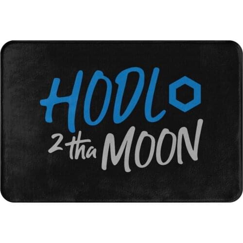 Chainlink Crypto Miners Bathroom Non-Slip Carpet Hodl To The Moon Living Room Mat Entrance Door Doormat Floor Decoration Rug