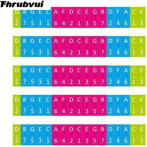 Musical Instrument Kalimba Scale Sticker Thumb Finger Piano Key Note Stickers for Music Lovers Playing Accessories