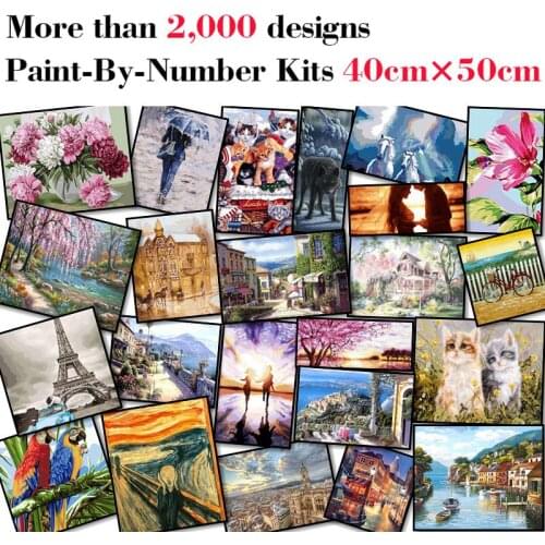 Mileelife Paintting By Numbers for Kids Adults DIY Beginner Oil Painting Kit Home Decoration