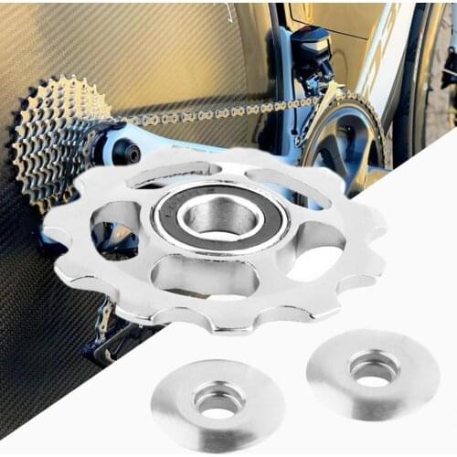 Mountain bike bearing guide wheel, metal rear derailleur, CNC anodized anti-deformation, bicycle gear accessories Cycling