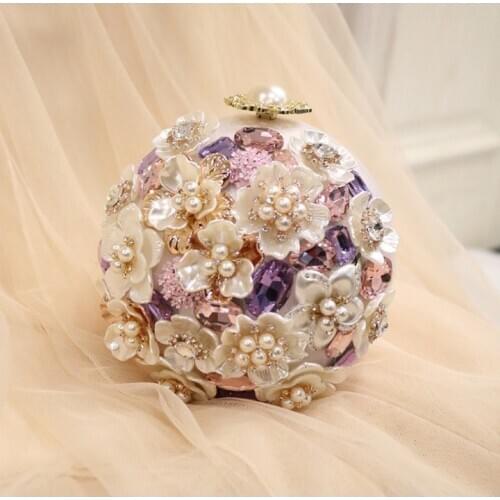 2020 Autumn New Cool Girls Net Red Celebrity Inspired Macarons Diamond Set Ins Spherical Bag Shoulder Messenger