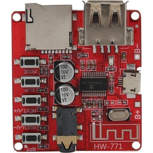 Bluetooth Audio Receiver Board w/USB TF Card Slot DIY Modified MP3 Module WAV+APE+FLAC+MP3 lossless decoding