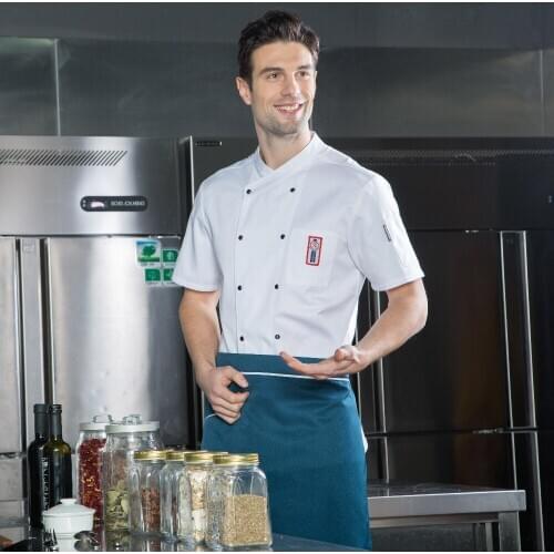 Chef Work Uniforms Cake Shop Baking Womens Chef Coats Catering Uniform uk Hotel Bakery Uniforms Free Shipping Cheap Cook Jacket