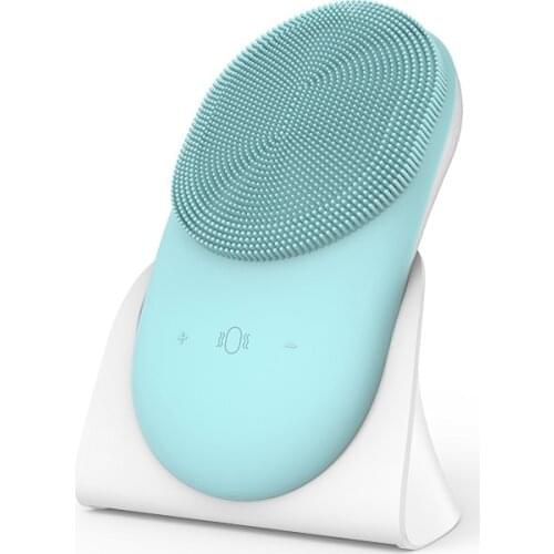 Facial Cleansing Brush Electric Sonic Cleansing Brush Silicone Facial Brush Vibrating Cleanser Deep Pore Cleansing Skin Massager