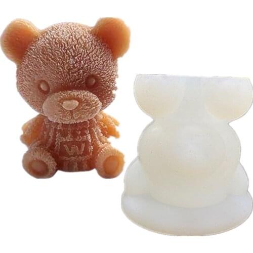 Silicone Ice Mold Ice Cube Maker Chocolate Mold DIY Soap Mould Ice Cream Tool for Scotch Coffee Drink Juice Bear