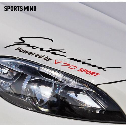 Sports Mind motorcycle Car Styling On Car Lamp Eyebrow waterproof Decals Vinyl Stickers For volvo V70 accessories