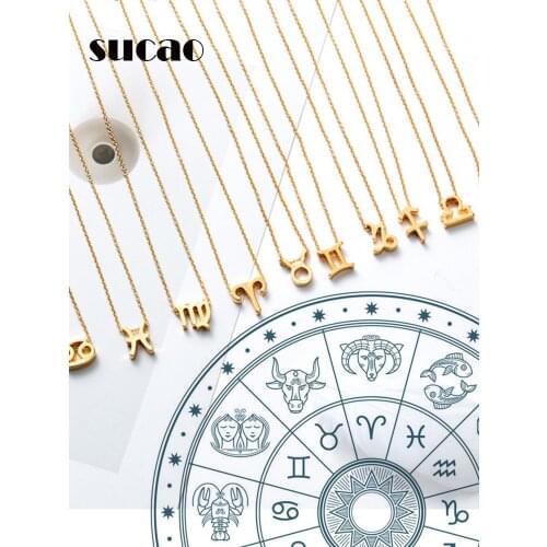 Sucao Women's Pendants Zodiac Signs