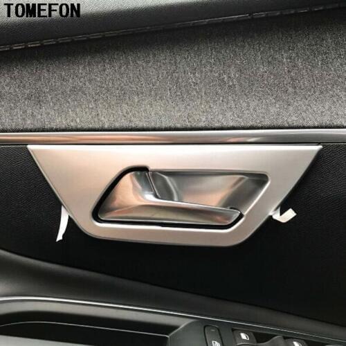 TOMEFON For Peugeot 3008 GT 2016 2017 2018 ABS Matte Inner Car Door Handle Bowl Cover Covers Interior Decoration Trim 4pcs