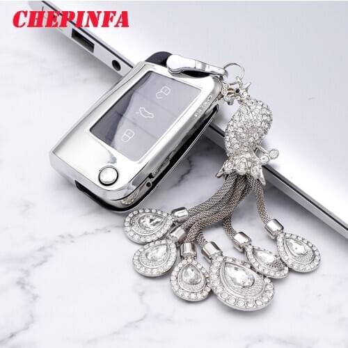 TPU Car Key Case Full Cover Protect Shell For Volkswagen VW Golf 7 mk7 Seat Ibiza Leon FR 2 Altea Aztec For Skoda Octavia