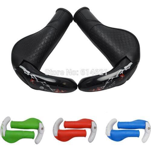 Multicolor Magnesium alloy mountian bicycle grip cycling bike handle bar end human engineering bull horn anti skid bike parts