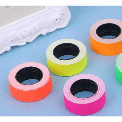 New Useful 500Pcs/Roll Colorful Price Label Paper Tag Mark Sticker For MX-5500 Labeller Hot Sale