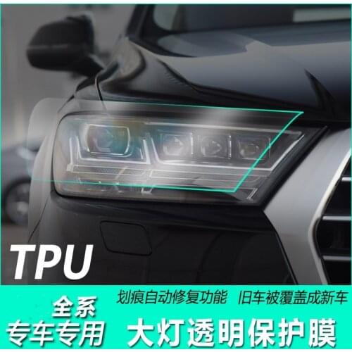 Car Headlight Protection TPU films stickers transparent invisible Covers For Audi Q5 Q5L A3 A5 A6L A7 A8 Q3 Q7 Q2L S3 S4 S5 S6