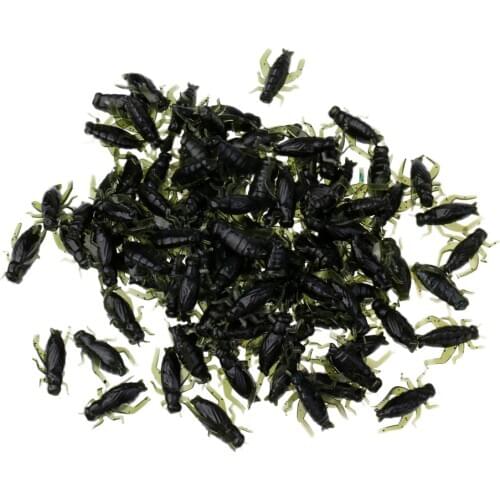 100pcs Lightweight Soft Fishing Lures Cricket Insect Baits Insect Bait Artificial Lures Soft and Vivid