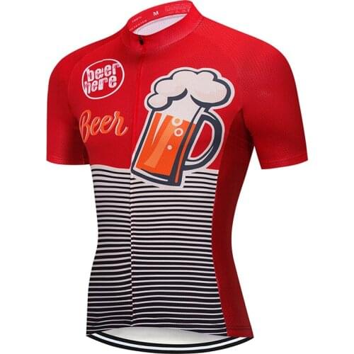 2021 Beer Cycling Jersey Mtb Bicycle Clothing Quick Dry Bike Wear Clothes Short Maillot Roupa Ropa De Ciclismo Hombre Verano