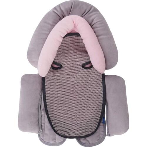 3-in-1 Infant Baby Stroller Car Seat Pillow Cushion Head Body Support Pad Pop Mat Soft Newborn Baby Plush Car Seat mat