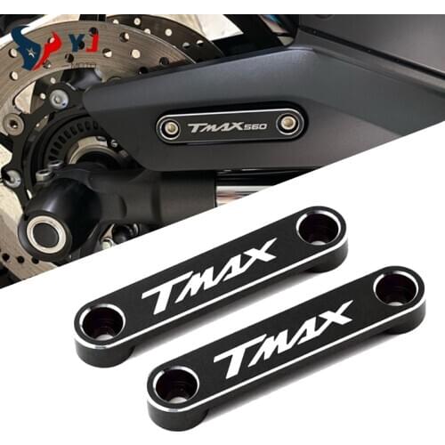 With LOGO TMAX Accessories For Yamaha TMAX 530 2015-2016 T MAX 530 SX/DX Motorcycle Front Axle Cover Frame Side Plate Decorative