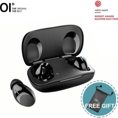 OI Teno-SIX True Wireless Earphones Bluetooth 5.1 Red Dot Award 6H Playback Touch Control with Volume Control-Black&White