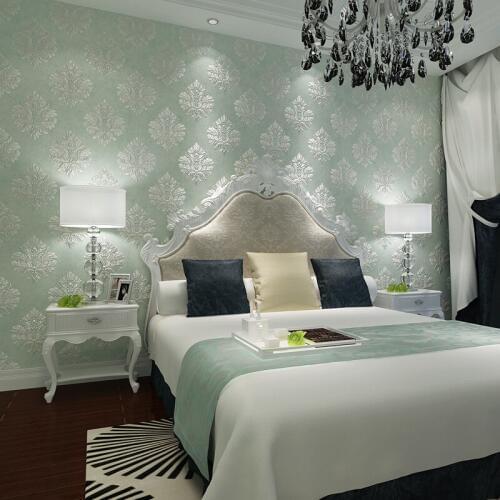 Wellyu Retro European - style Damascus 3D pressure three - dimensional living room bedroom TV background wallpaper